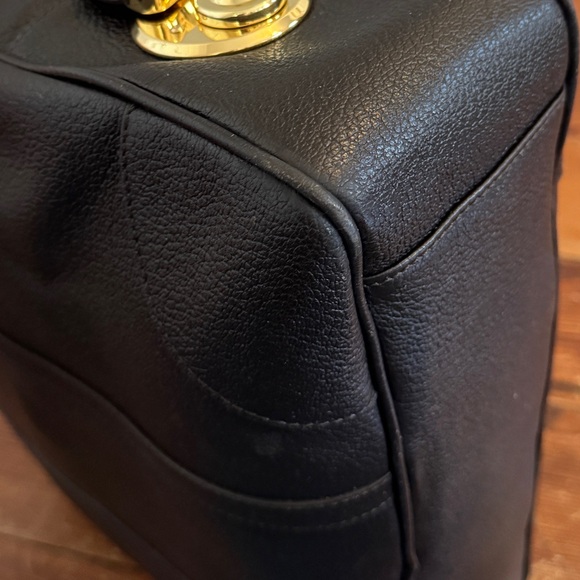 BROOKS BROTHERS  Vintage Brown Full Grain Thick Leather Briefcase Bag Gold Lock - Picture 12 of 16